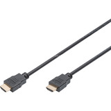 Digitus Cable de conexión HDMI de alta velocidad, con Ethernet, Full HD 1080i/p negro