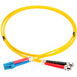 Digitus Cable de parche de fibra óptica, dúplex, conector LC > ST, monomodo OS2 amarillo