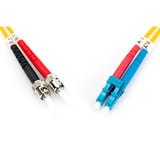 Digitus Cable de parche de fibra óptica, dúplex, conector LC > ST, monomodo OS2 amarillo