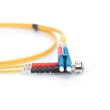 Digitus Cable de parche de fibra óptica, dúplex, conector LC > ST, monomodo OS2 amarillo