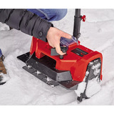 EINHELL Power X-Change Motosierra de nieve a batería GE-ST 36/40 Li E-Solo, 36 Voltios (2x18V), Soplador de nieve rojo/Negro