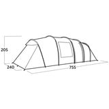 Easy Camp 120493 Leka Twin 8, Tienda de campaña verde oliva