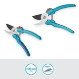 GARDENA Tijeras de jardín EasyCut, Tijeras de podar turquesa