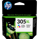 HP Cartucho de tinta Original 305XL de alta capacidad tricolor Alto rendimiento (XL), Tinta a base de colorante, 5 ml, 200 páginas, 1 pieza(s)