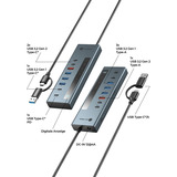 ICY BOX 61158, Hub USB antracita