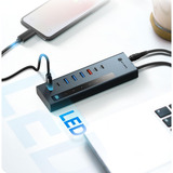 ICY BOX 61158, Hub USB antracita