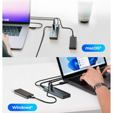 ICY BOX 61158, Hub USB antracita