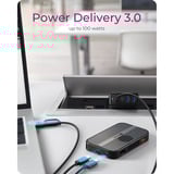 ICY BOX IB-DK4071M-CU31 USB 3.2 Gen 2 (3.1 Gen 1) Type-C Negro, Estación de acoplamiento SSD, SATA, M.2, USB 3.2 Gen 2 (3.1 Gen 1) Type-C, Negro, 10 Gbit/s