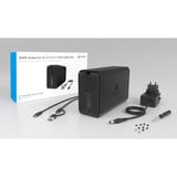 ICY BOX IB-RD3720-CU3, Carcasa RAID negro