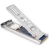Icy Dock MB840TP-B caja para disco duro externo Caja externa para unidad de estado sólido (SSD) Aluminio, Negro M.2, Laufwerkstrays plateado, Caja externa para unidad de estado sólido (SSD), M.2, M.2, Aluminio, Negro