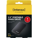 Intenso Disco Duro Portátil 1 TB Reacondicionado, Unidad de disco duro negro