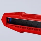 KNIPEX 9010165 BK, Cuchillo para moquetas rojo/Azul