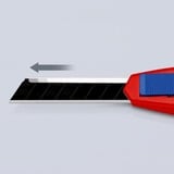 KNIPEX CutiX cuchillo universal, Cuchillo para moquetas rojo/Azul