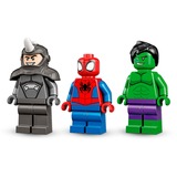 LEGO Marvel Super Heroes 10782 Marvel Spidey y Su Superequipo Camiones de Combate de Hulk y Rino, Juegos de construcción Juego de construcción, 4 año(s), Plástico, 110 pieza(s), 330 g