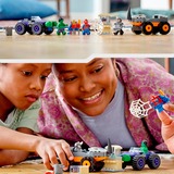 LEGO Marvel Super Heroes 10782 Marvel Spidey y Su Superequipo Camiones de Combate de Hulk y Rino, Juegos de construcción Juego de construcción, 4 año(s), Plástico, 110 pieza(s), 330 g