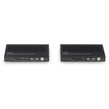 Lindy Extensor KVM Cat.6A 100m HDBaseT 3.0, Switch KVM negro