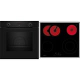 Neff B1CCC0AK3, Juego para horno negro/Acero fino