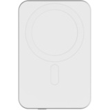 Nevox Wireless Magnetic POWERBANK QI2 - 5000mah, Banco de potencia plateado/blanco