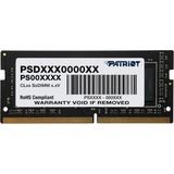 Patriot Signature PSD432G32002S módulo de memoria 32 GB 1 x 32 GB DDR4 3200 MHz, Memoria RAM negro, 32 GB, 1 x 32 GB, DDR4, 3200 MHz, 260-pin SO-DIMM