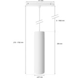 Philips Hue Colgante cilindro Perifo, Lámpara blanco, Philips Hue White and Color ambiance Colgante cilindro Perifo, Luz de suspensión inteligente, Bluetooth, Blanco, LED integrado, Metal, Blanco