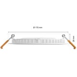 Philips Hue Downlight delgado 170 mm, Luz de LED blanco, Philips Downlight delgado 170 mm, Bluetooth/Zigbee, Blanco, Multi, 2000 K, 6500 K, 105°