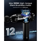 Renpho Power+ Thermacool Massage Gun, Aparato de masaje negro