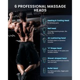 Renpho Power+ Thermacool Massage Gun, Aparato de masaje negro