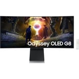 Samsung G85SD pantalla para PC 86,4 cm (34") 3440 x 1440 Pixeles UltraWide Quad HD OLED Plata, Monitor de gaming plateado, 86,4 cm (34"), 3440 x 1440 Pixeles, UltraWide Quad HD, OLED, 0,03 ms, Plata
