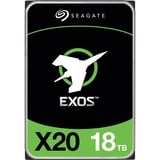 Seagate Enterprise Exos X20 disco duro interno 18 TB 7200 RPM 3.5" Serial ATA III, Unidad de disco duro 18 TB, 7200 RPM, 3.5", Serial ATA III