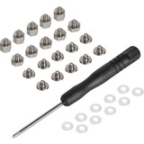 SilverStone CA03 Sencillo Destornillador estándar, Juego de tornillos 12 g, 46 mm, 0,8 mm, 135 mm, Negro
