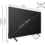 Telefunken XU43TO750S, Televisor LED negro