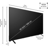 Telefunken XU65TO750S, Televisor LED negro