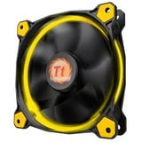 Thermaltake Riing 14 Carcasa del ordenador Ventilador 14 cm Negro, Amarillo negro/Amarillo, Ventilador, 14 cm, 1400 RPM, 28,1 dB, 51,15 cfm, Negro, Amarillo