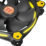 Thermaltake Riing 14 Carcasa del ordenador Ventilador 14 cm Negro, Amarillo negro/Amarillo, Ventilador, 14 cm, 1400 RPM, 28,1 dB, 51,15 cfm, Negro, Amarillo