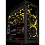 Thermaltake Riing 14 Carcasa del ordenador Ventilador 14 cm Negro, Amarillo negro/Amarillo, Ventilador, 14 cm, 1400 RPM, 28,1 dB, 51,15 cfm, Negro, Amarillo