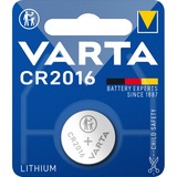 VARTA -CR2016 Pilas domésticas, Batería Batería de un solo uso, CR2016, Litio, 3 V, 1 pieza(s), Metálico