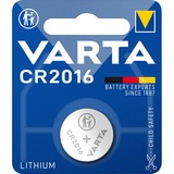 Varta -CR2016 Pilas domésticas, Batería Batería de un solo uso, CR2016, Litio, 3 V, 1 pieza(s), Metálico