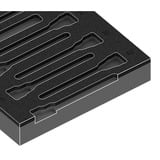 Wera 9823 Inserto de espuma para juego Zyklop B 3/8" Bitnuss 1, vacío, Depósito negro/Gris