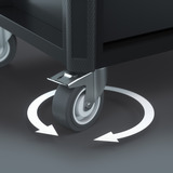 Wera Tool Rebel carro de taller Stainless XXL 1, con equipamiento, Carros de herramienta negro