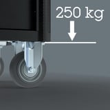 Wera Tool Rebel carro de taller Stainless XXL 1, con equipamiento, Carros de herramienta negro