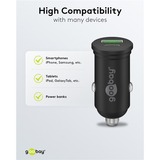 goobay Cargador rápido para coche Dual USB 45 vatios, PD negro