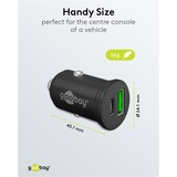goobay Cargador rápido para coche Dual USB 45 vatios, PD negro