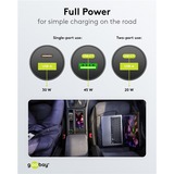 goobay Cargador rápido para coche Dual USB 45 vatios, PD negro