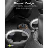 goobay Cargador rápido para coche Dual USB 45 vatios, PD negro