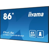 iiyama LH8675UHS-B1AG, Pantalla de gran formato negro (mate)