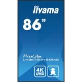 iiyama LH8675UHS-B1AG, Pantalla de gran formato negro (mate)