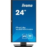 iiyama ProLite XUB2497HSN-B2 pantalla para PC 60,5 cm (23.8") 1920 x 1080 Pixeles Full HD LED Negro, Monitor LED negro (mate), 60,5 cm (23.8"), 1920 x 1080 Pixeles, Full HD, LED, 1 ms, Negro