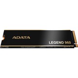 ADATA LEGEND 960 2 TB M.2 PCI Express 4.0 NVMe 3D NAND, Unidad de estado sólido gris oscuro/Dorado, 2 TB, M.2, 7400 MB/s