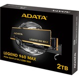 ADATA LEGEND 960 MAX 2 TB, Unidad de estado sólido gris oscuro/Dorado