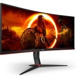 AOC CU34G2XP/BK, Monitor de gaming negro/Rojo